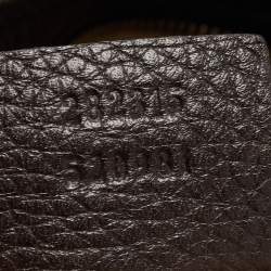 Pre Owned حقيبة كتف غوتشي بامبو جلد وكانفاس جي جي بيج/عاجي