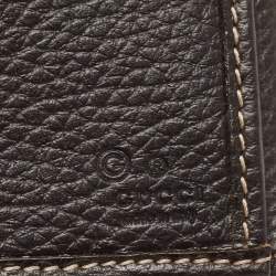 Gucci Beige/Brown GG Crystal Canvas and Leather Flap Continental Wallet
