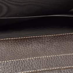 Gucci Beige/Brown GG Crystal Canvas and Leather Flap Continental Wallet