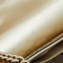 Gucci Metallic Beige Guccissima Leather Medium Emily Shoulder Bag