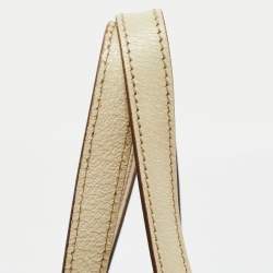 Pre Owned Gucci White/Beige GG Canvas Small Charmy Boston Bag