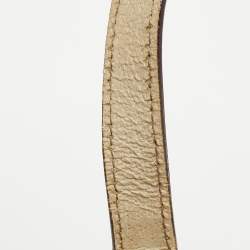 Pre Owned Gucci White/Beige GG Canvas Small Charmy Boston Bag