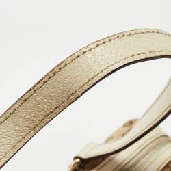Pre Owned Gucci White/Beige GG Canvas Small Charmy Boston Bag