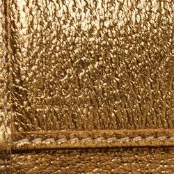 Gucci Gold/Beige GG Canvas and Leather Princy Continental Wallet