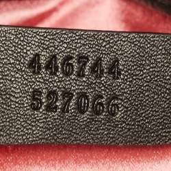 Gucci Black Matelasse Velvet Mini GG Marmont Shoulder Bag