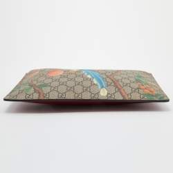 Pre Owned Gucci Multicolor GG Supreme Canvas Tian Zip Pouch