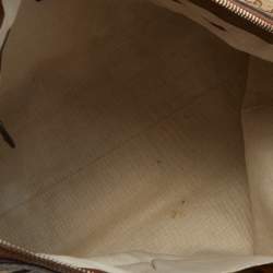 Pre Owned Gucci Beige/Brown GG Canvas and Leather Bella tote