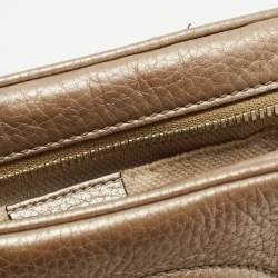 Pre Owned Gucci Metallic Leather Small Soho Disco Crossbody Bag