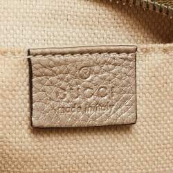 Pre Owned Gucci Metallic Leather Small Soho Disco Crossbody Bag