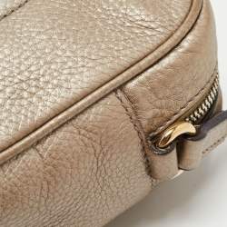 Pre Owned Gucci Metallic Leather Small Soho Disco Crossbody Bag