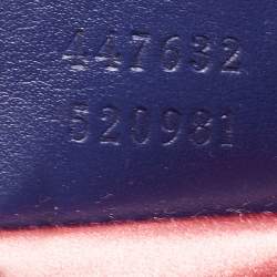 Gucci Blue Matelassé Velvet Small GG Marmont Shoulder Bag