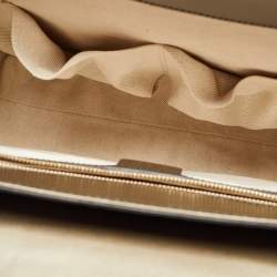 Pre Owned Gucci Gun Metal Guccissima Patent Leather Large Emily Chain Shoulder Bag