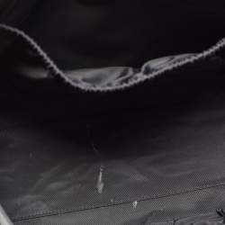 Pre Owned Gucci Dark Grey/Black GG Supreme Canvas and Leather Diaper Bag