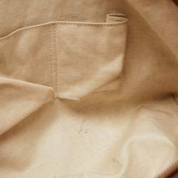 Pre Owned Gucci Brown/Beige GG Canvas Medium Web Top Handle Bag