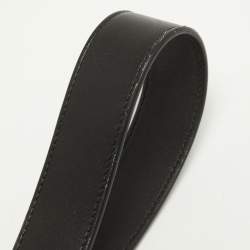 Pre Owned Gucci Black Matelassé Leather GG Marmont Belt Bag