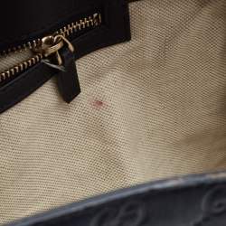 Pre Owned Gucci Black Guccissima Leather Large Emily Chain Shoulder Bag