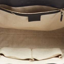 Pre Owned Gucci Black Guccissima Leather Large Emily Chain Shoulder Bag