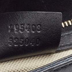 Pre Owned Gucci Black Guccissima Leather Large Emily Chain Shoulder Bag