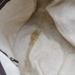 Pre Owned Gucci Dark Brown GG Supreme Canvas and Leather Medium Nice Tote