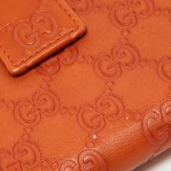 Gucci Orange Guccissima Leather Long Wallet
