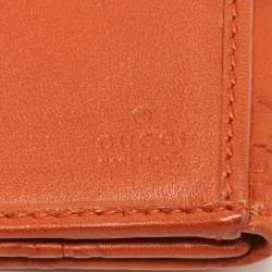Gucci Orange Guccissima Leather Long Wallet