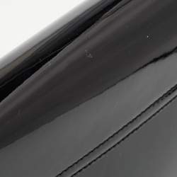 Pre Owned Gucci Black Patent Leather Large Emily Chain Shoulder Bag