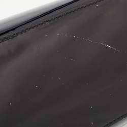 Pre Owned Gucci Black Patent Leather Large Emily Chain Shoulder Bag
