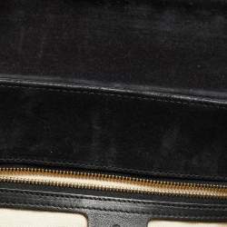 Pre Owned Gucci Black Patent Leather Large Emily Chain Shoulder Bag