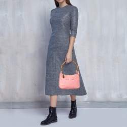 Gucci Light Pink Leather Anita Bamboo Hobo