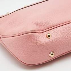 Gucci Light Pink Leather Anita Bamboo Hobo
