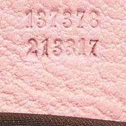 Gucci Light Pink Leather Anita Bamboo Hobo
