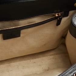 Gucci Black Guccissima Leather Large Emily Chain Shoulder Bag