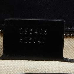 Gucci Black Guccissima Leather Large Emily Chain Shoulder Bag