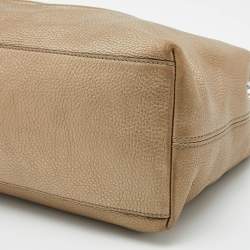 Pre Owned Gucci Metallic Gold Leather Medium Soho Chain Shoulder Bag