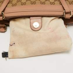 Pre Owned Gucci Beige GG Canvas Mayfair Bow Tote