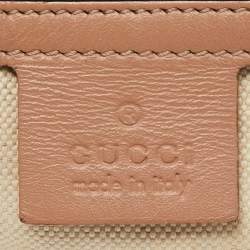 Pre Owned Gucci Beige GG Canvas Mayfair Bow Tote