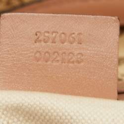 Pre Owned Gucci Beige GG Canvas Mayfair Bow Tote