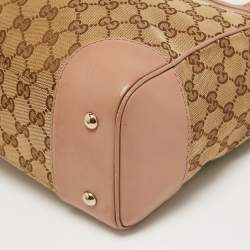 Pre Owned Gucci Beige GG Canvas Mayfair Bow Tote