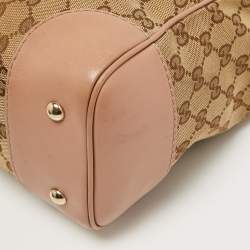 Pre Owned Gucci Beige GG Canvas Mayfair Bow Tote