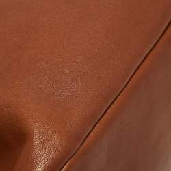 Pre Owned Gucci Brown Leather Medium Horsebit Handle Hobo 