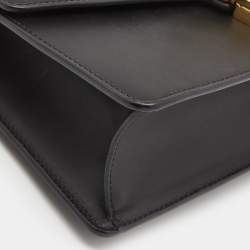 مملوكة مسبقًا Gucci Black Leather Sylvie Shoulder Bag