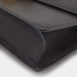 مملوكة مسبقًا Gucci Black Leather Sylvie Shoulder Bag