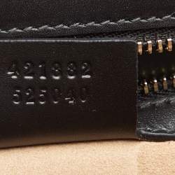 مملوكة مسبقًا Gucci Black Leather Sylvie Shoulder Bag