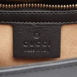 مملوكة مسبقًا Gucci Black Leather Sylvie Shoulder Bag