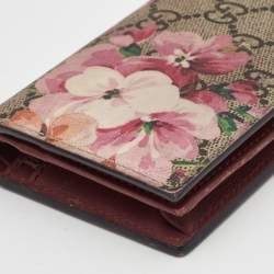 Gucci Multicolor GG Supreme Blooms Canvas Card Case