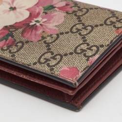 Gucci Multicolor GG Supreme Blooms Canvas Card Case