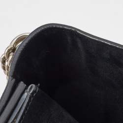 Gucci Black/Beige GG Supreme Canvas and Suede Medium Dionysus Shoulder Bag