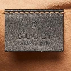 Pre Owned Gucci Black Guccissima Leather Small Padlock Shoulder Bag