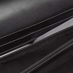 Gucci Black Guccissima Leather GG Icon Continental Wallet