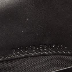 Gucci Black Guccissima Leather GG Icon Continental Wallet